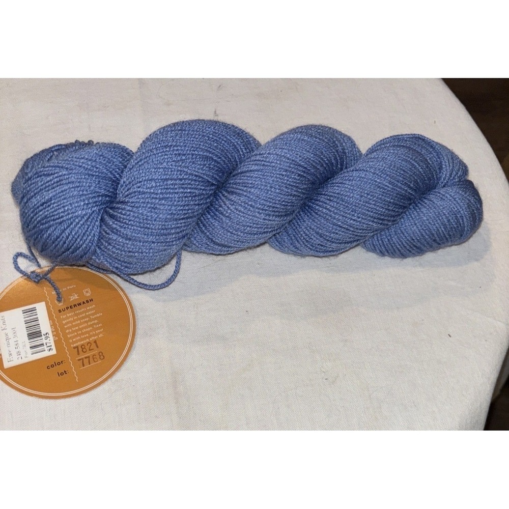 Spud & Chloe Fine Sock Yarn, Superwash Wool & Silk, 248 yds, Blue 7821‎